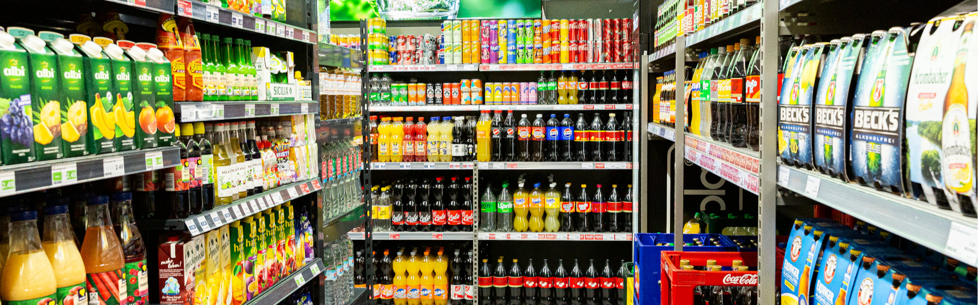 Abteilung Getränke
